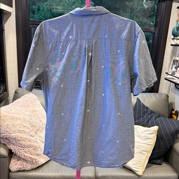 Vans Men's Blue Button Down Shirt Medium - Picture 3 of 6